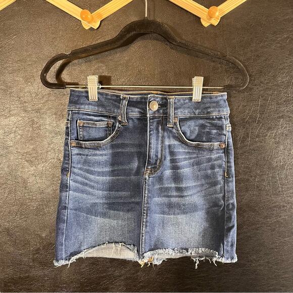 American Eagle High Rise Mini Skirt‎ Size 0 - Picture 1 of 9